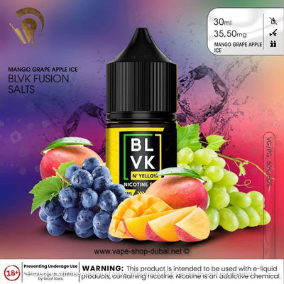 BLVK MANGO GRAPE ICE SaltNic 30ml - BLVK YELLOW SERIES - Vape Here Store