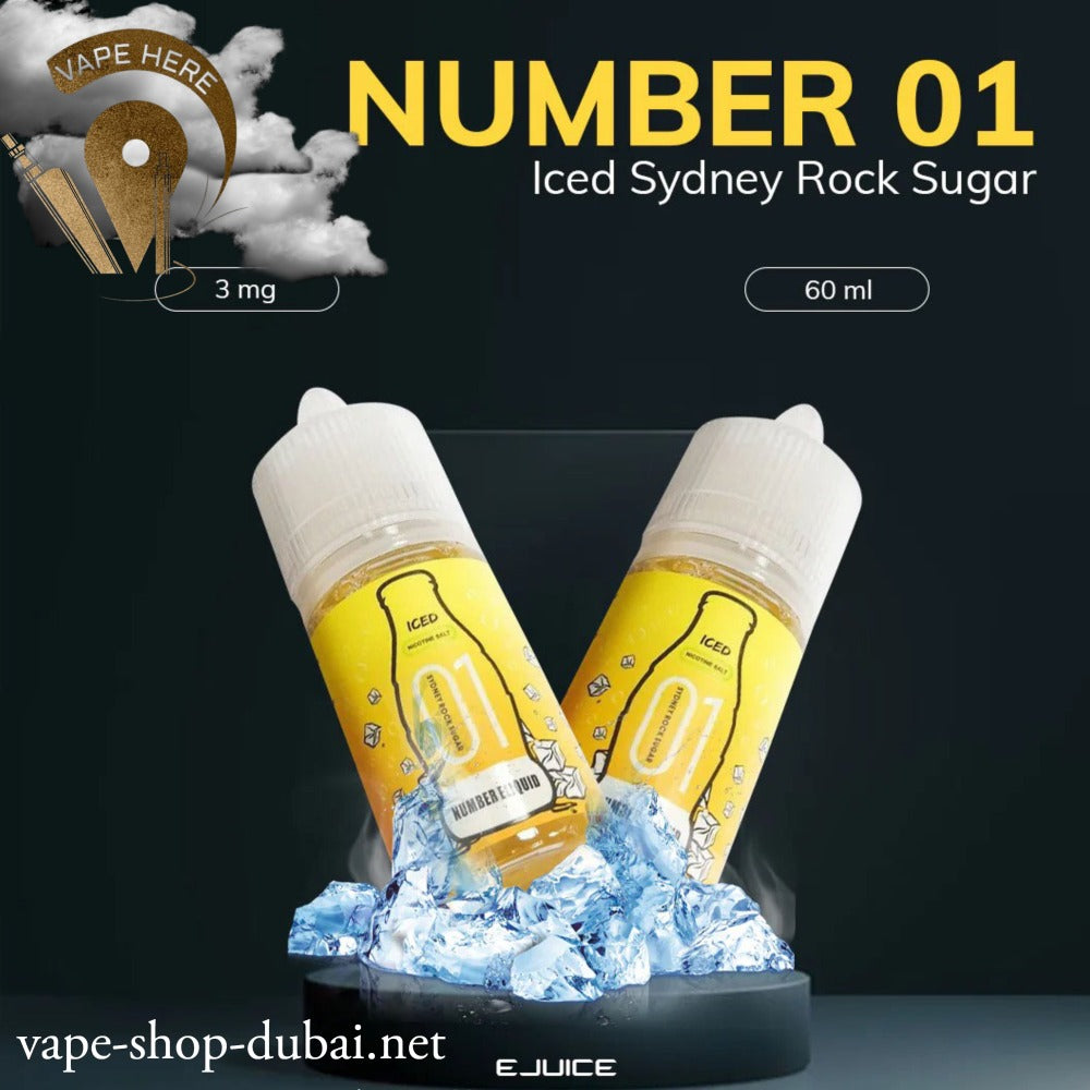 Numbers - Number 01 Iced Sydney Rock Sugar SALT NIC 30 ml - Vape Here Store
