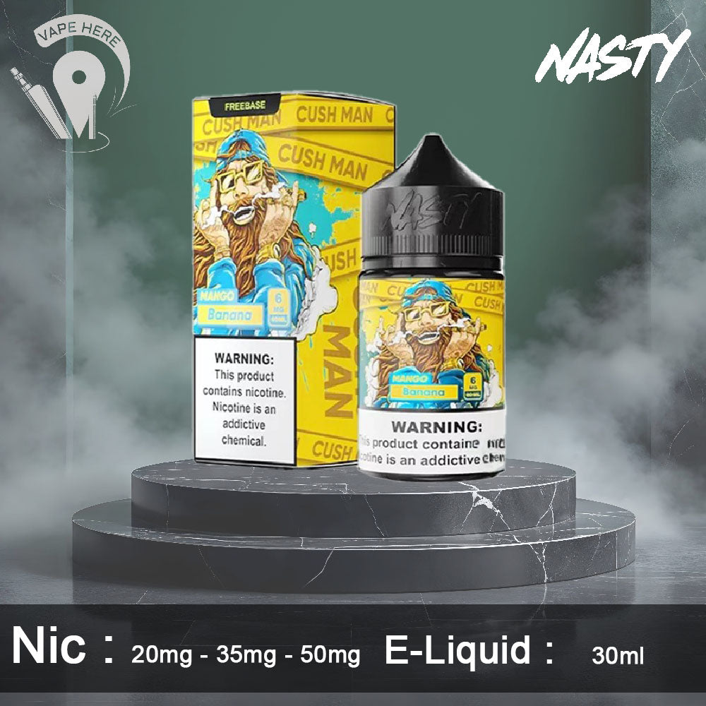 cush man vape juice Cush Man Mango Banana - Nasty 30ml | ✓ FREE Delivery Across UAE 250+AED| Discounted Prices