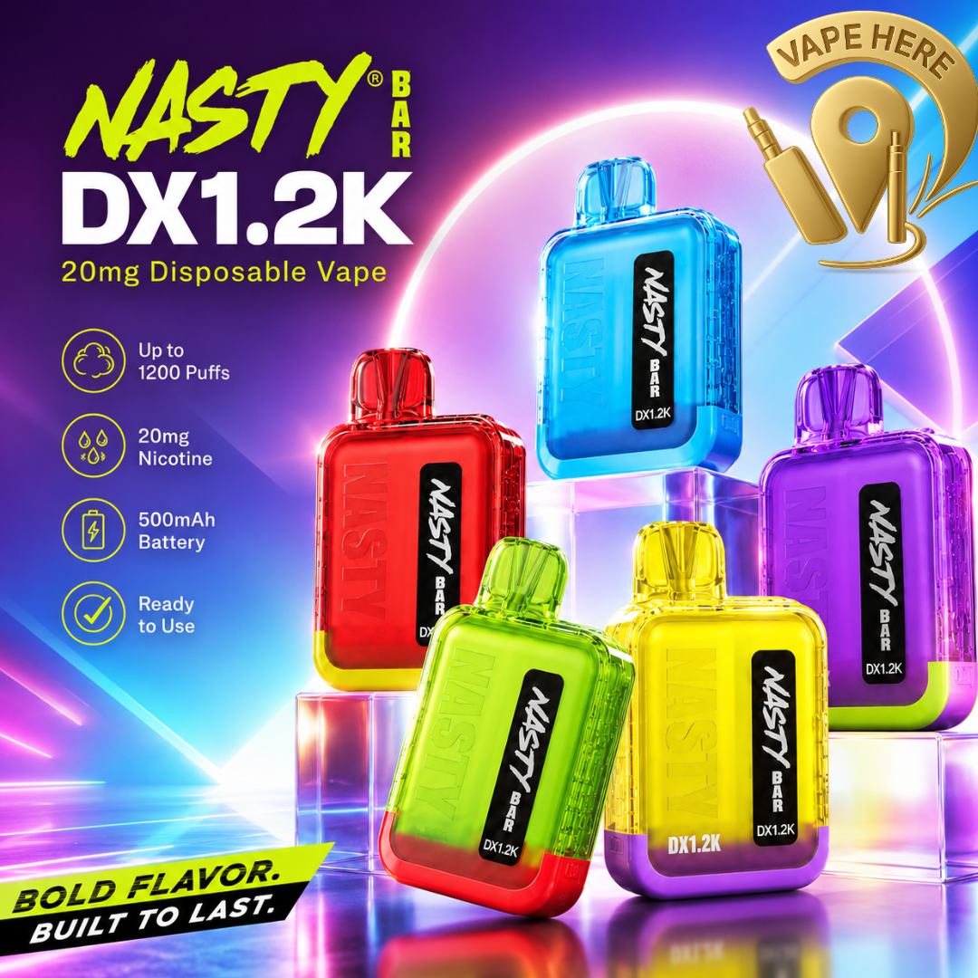 Nasty Bar DX1.2K 20mg Disposable Vape & UAE & Abu Dhabi