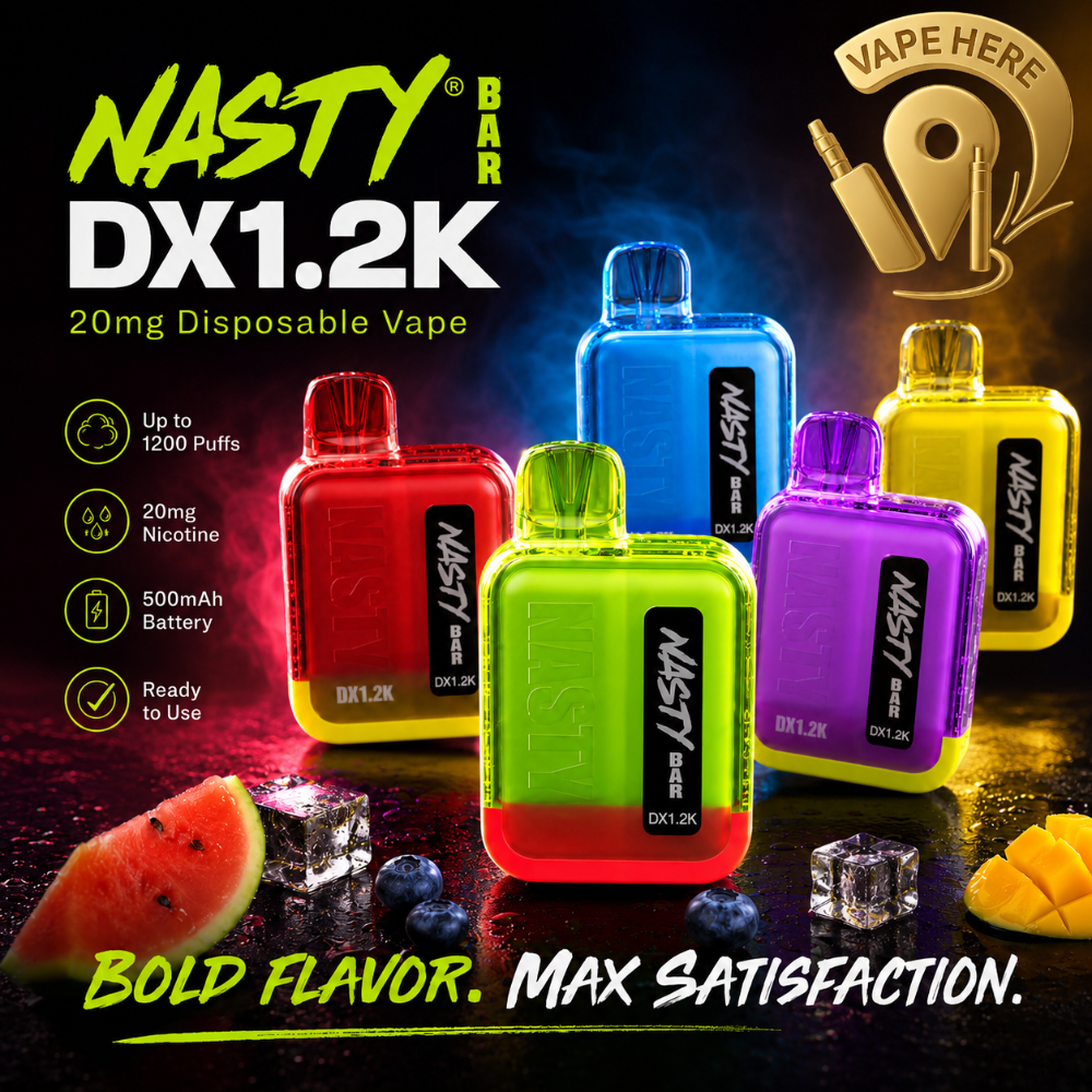 nasty dx2 disposable vape Nasty Bar DX 1200 Puffs Disposable Vape - 20mg | Fast Delivery in UAE