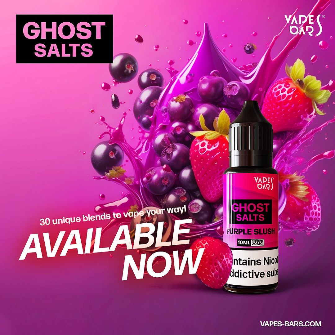 VAPES BARS GHOST SALTS 20MG (2% Nicotine) 30ML/60ML - Vape Here Store