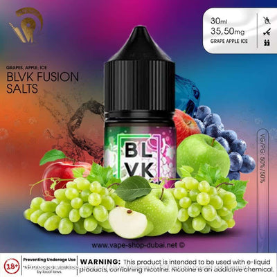 BLVK GRAPE APPLE ICE SaltNic 30ml - BLVK FUSION SERIES - Vape Here Store