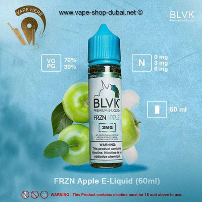 BLVK FRZN APPLE E-LIQUIDE 60ml - BLVK FRZN UNICORN SERIES - Vape Here Store