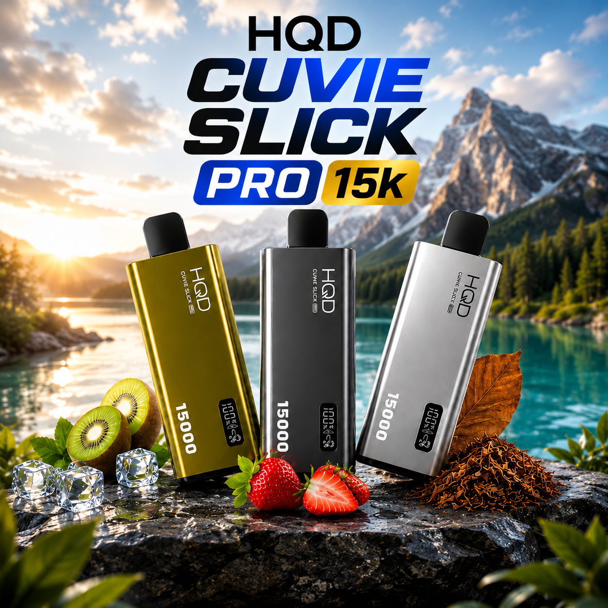 HQD CUVIE SLICK PRO 15k PUFFS DISPOSABLE VAPE