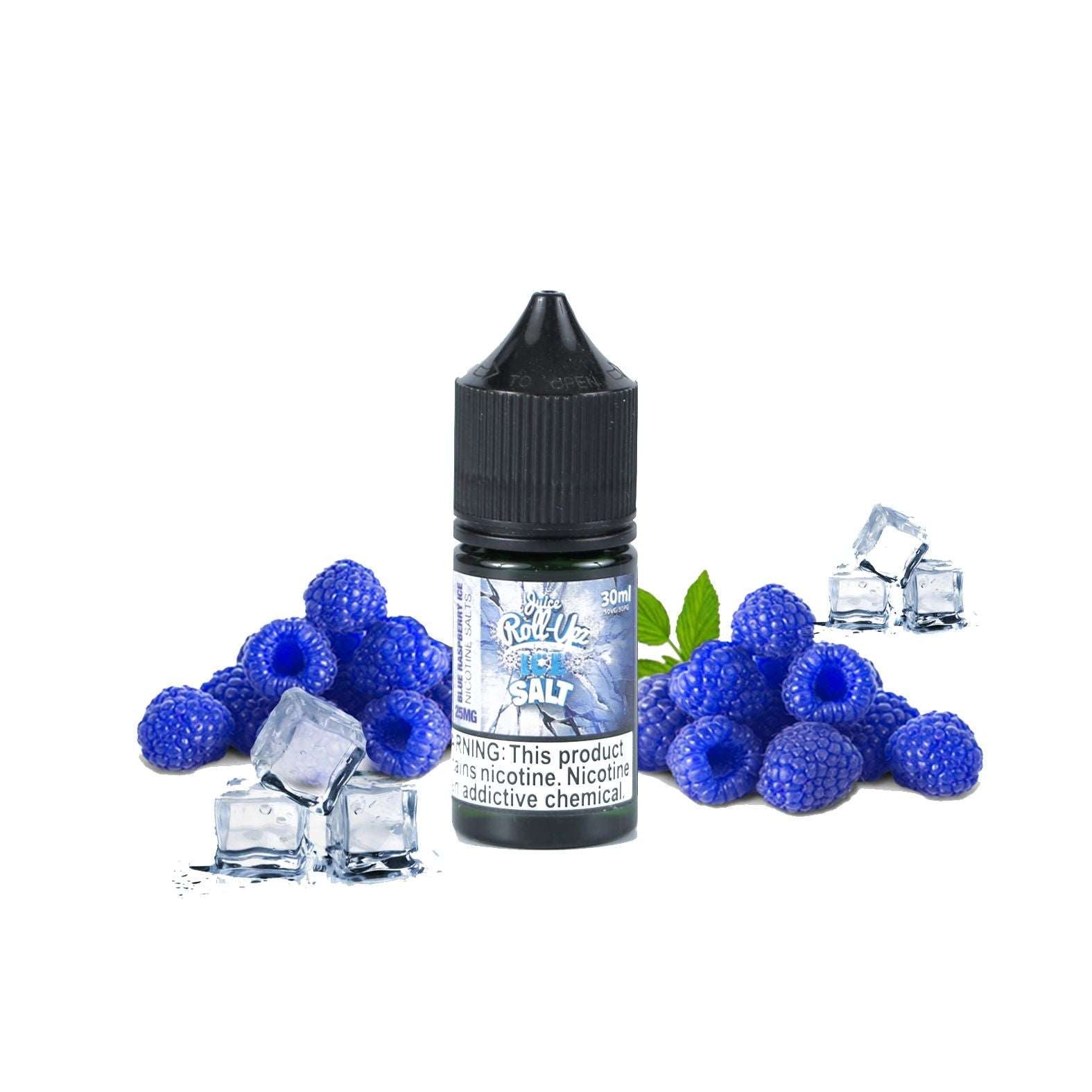 Blue Raspberry Ice Saltnic - Juice Roll Upz - Vape Here Store