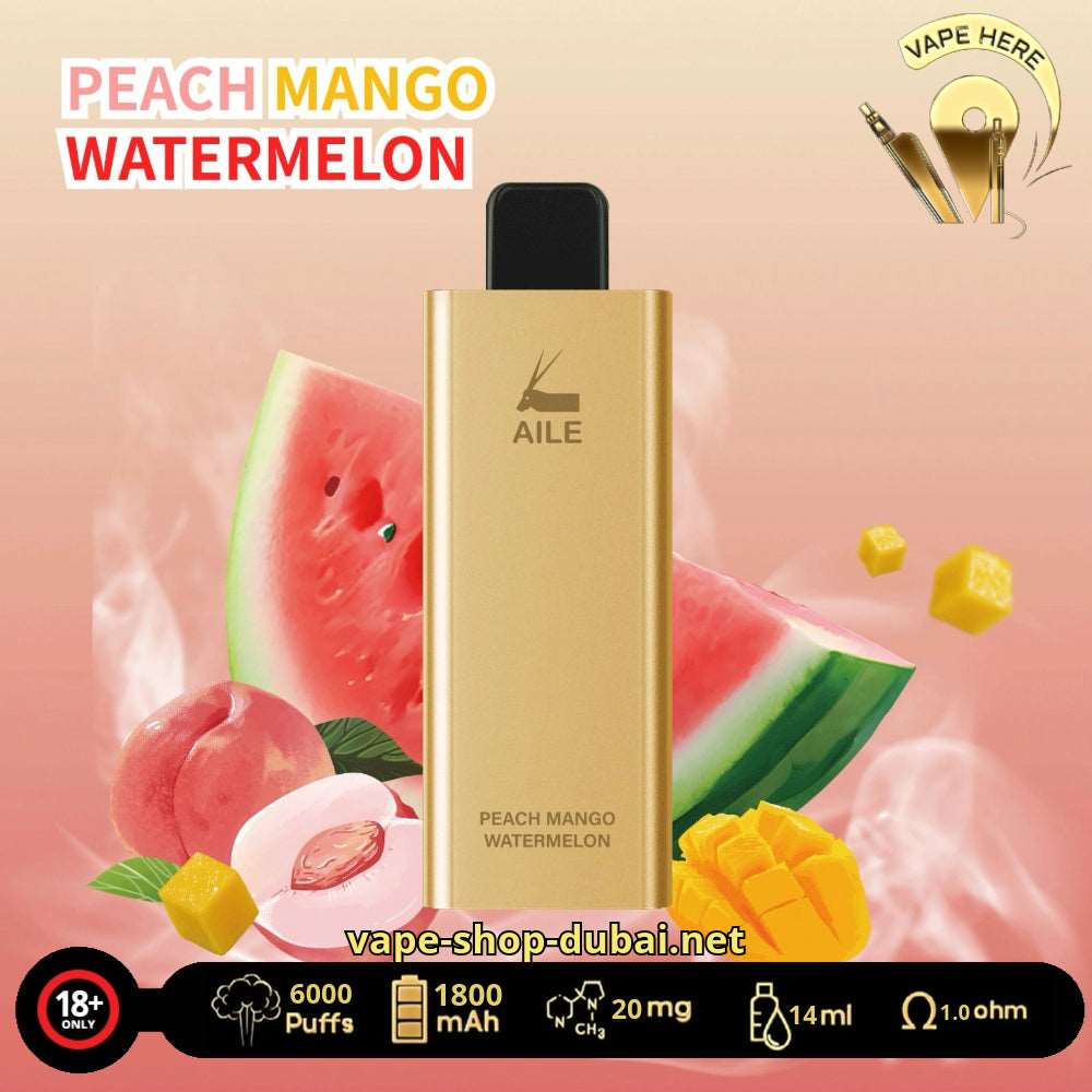 AILE GOLDEN BAR  Peach Mango Watermelon UAE Ajman