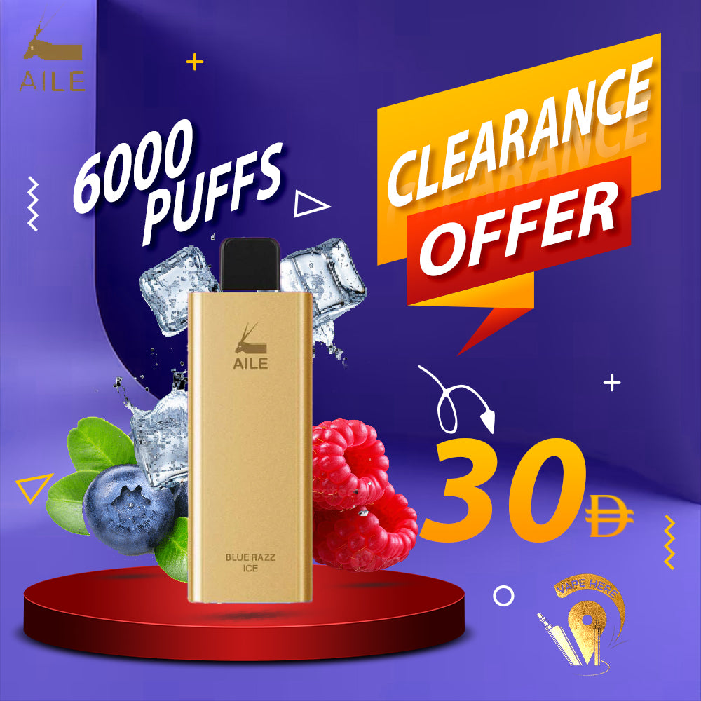 AILE GOLDEN BAR 6000 PUFFS DISPOSABLES VAPE 20MG UAE ABU DHABI