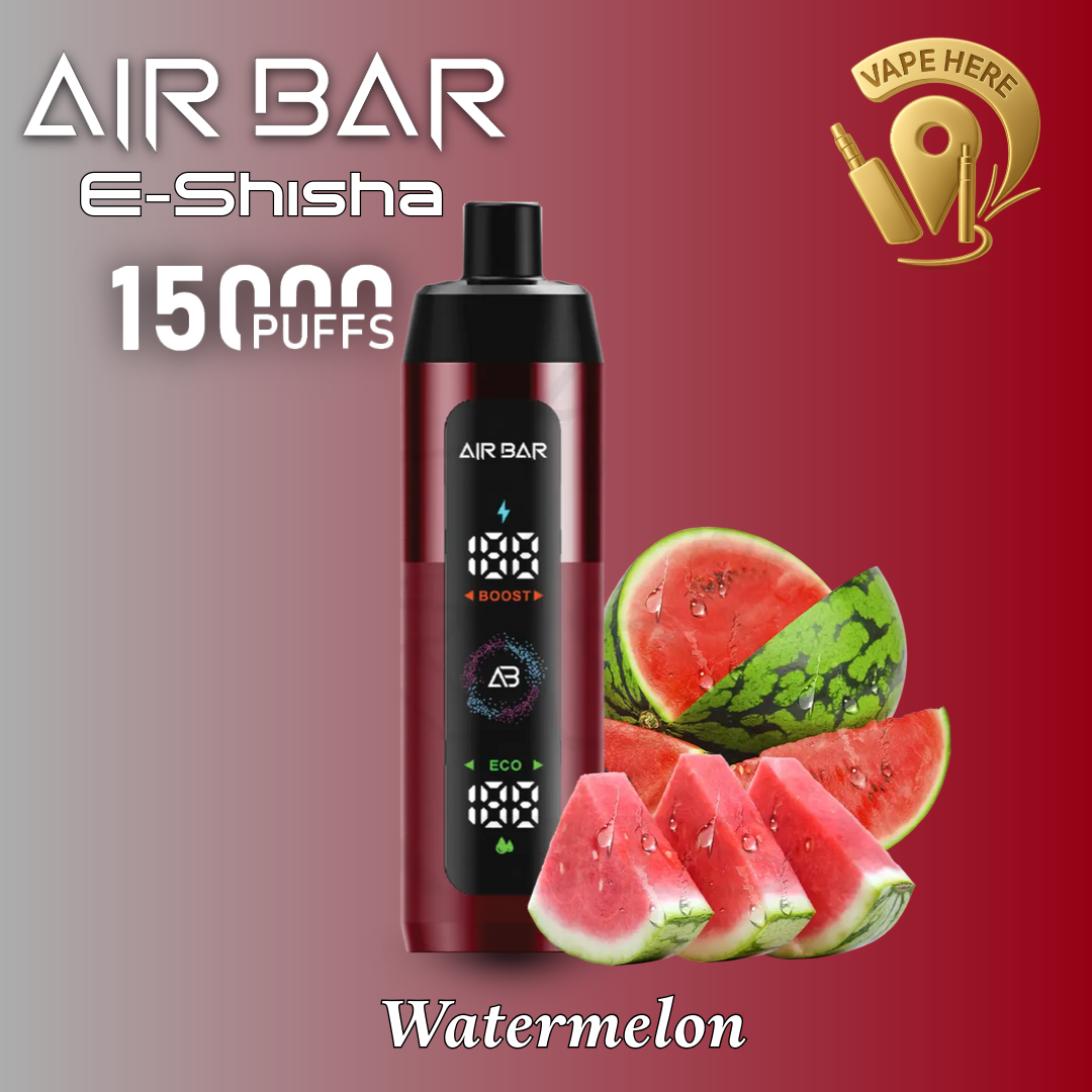 AIR BAR E-SHISHA 15K PUFFS DISPOSABLE VAPE 3mg Watermelon UAE Al Ain 