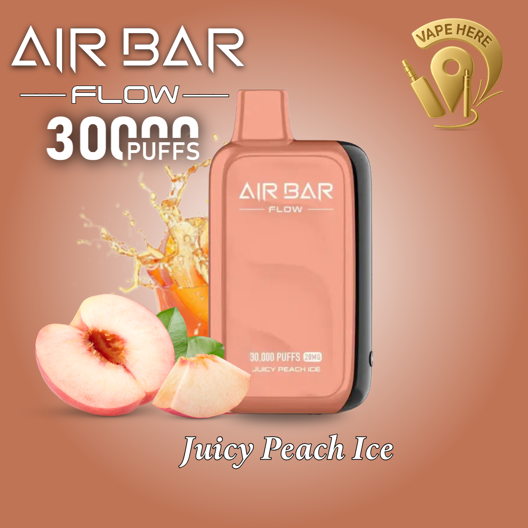 AIR BAR FLOW 30K DISPOSABLE VAPE 20mg Juicy Peach Ice UAE Al Fujerah 