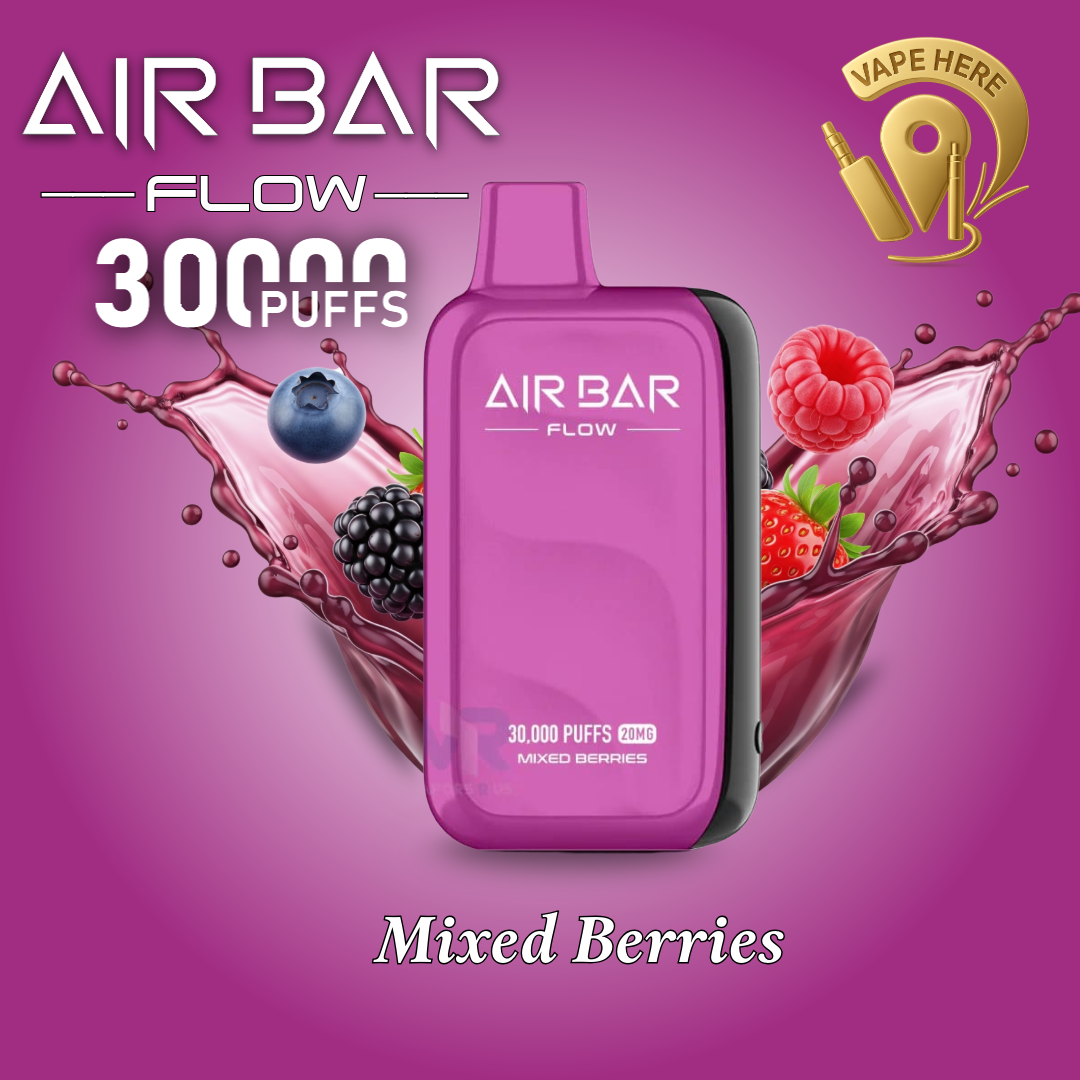 AIR BAR FLOW 30K DISPOSABLE VAPE 20mg Mixed Berries UAE Ajman 