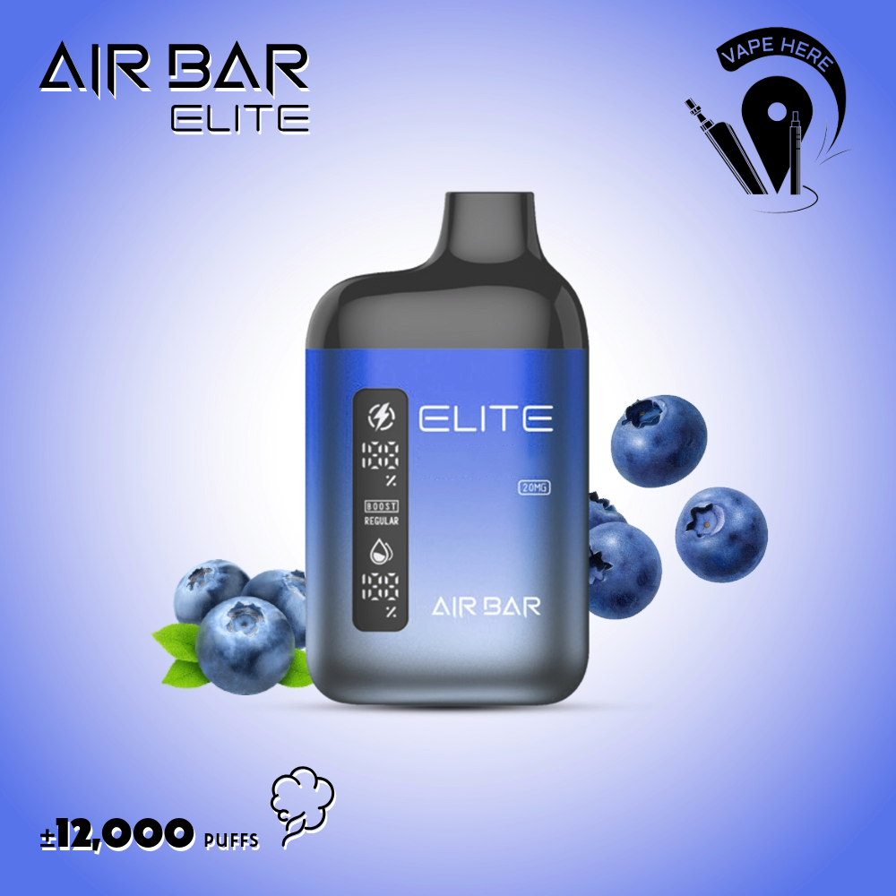 AIR BAR ELITE 12000 PUFFS DISPOSABLE VAPE Blueberry UAE Dubai