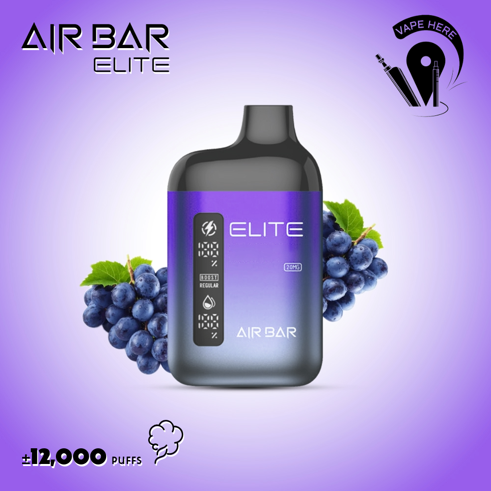 AIR BAR ELITE 12000 PUFFS DISPOSABLE VAPE Grape UAE Al Ain