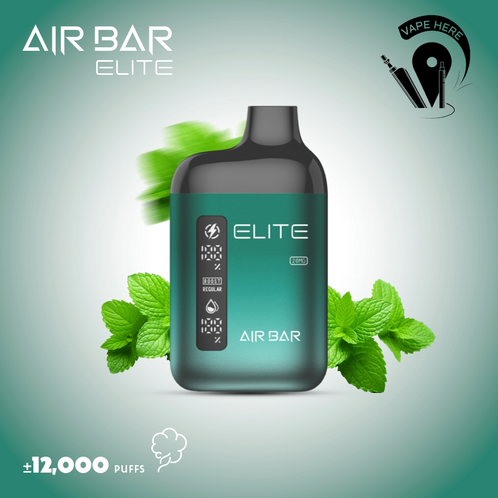 AIR BAR ELITE 12000 PUFFS DISPOSABLE VAPE Mint Sharjah