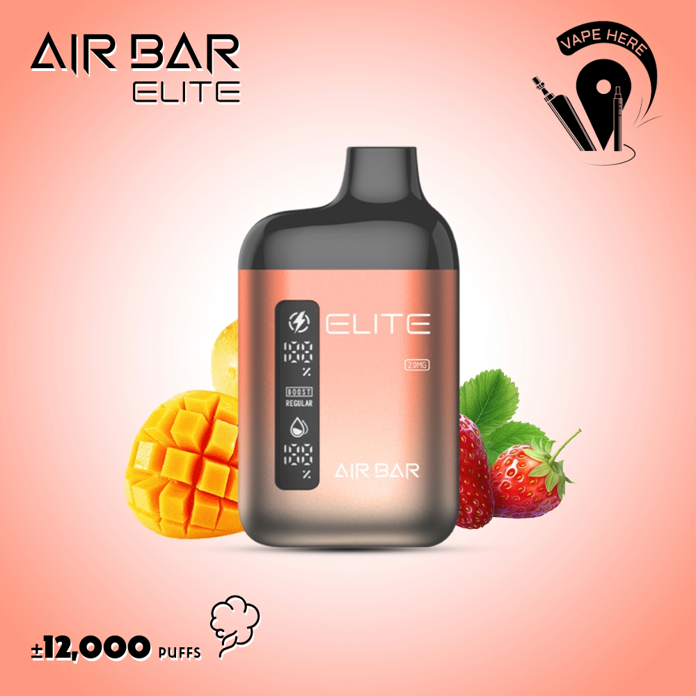 AIR BAR ELITE 12000 PUFFS DISPOSABLE VAPE Strawberry Mango UAE Fujairah