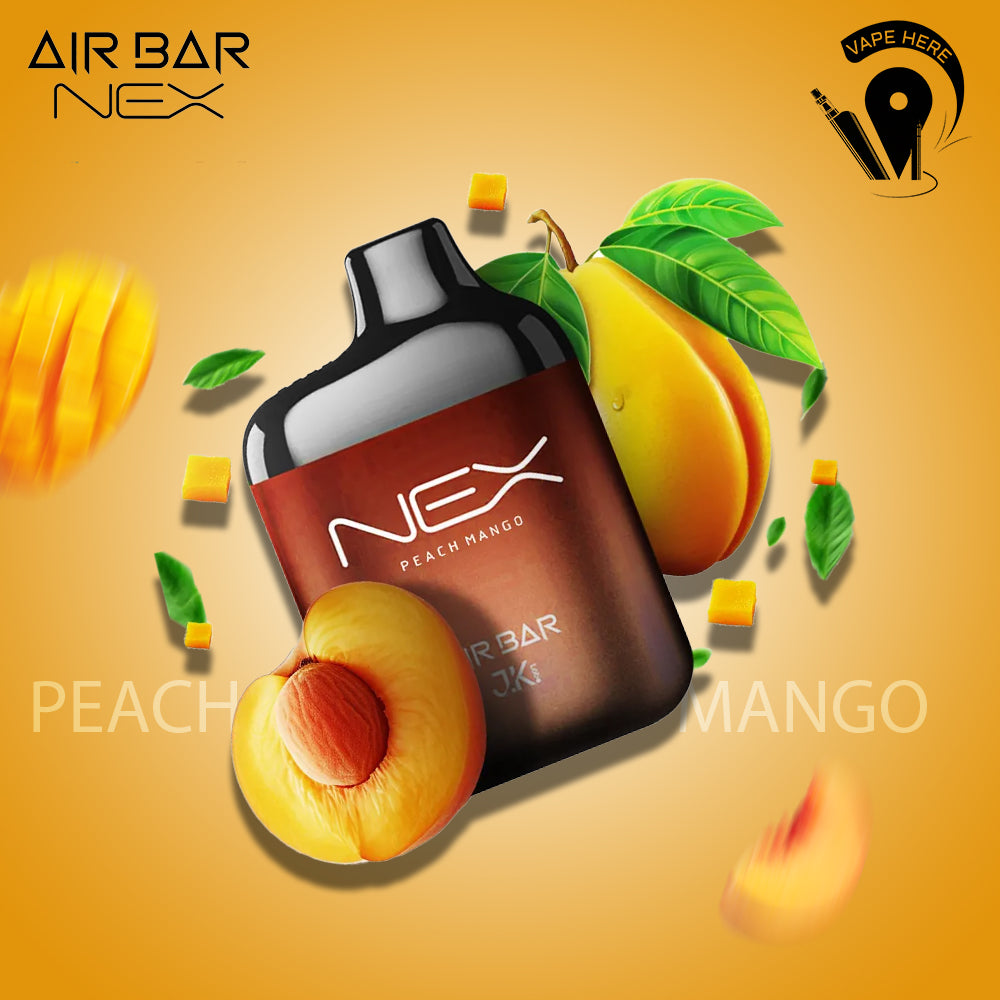 AIR BAR NEX DISPOSABLE VAPE 6500 PUFFS Peach Mango UAE Al Ain