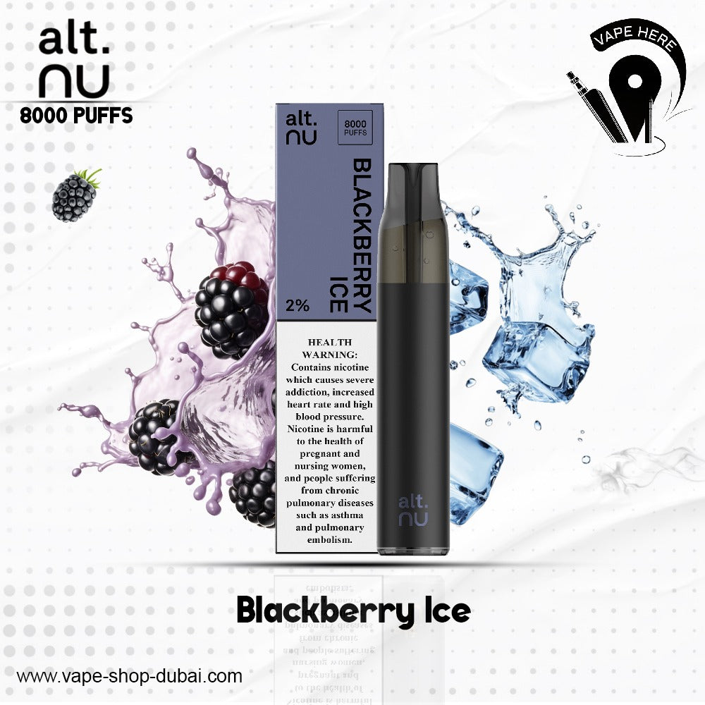 ALT NU 8000 Puffs 20mg Non Rechargeable Disposable Vape | Vape Here Store |  Vape Here Store