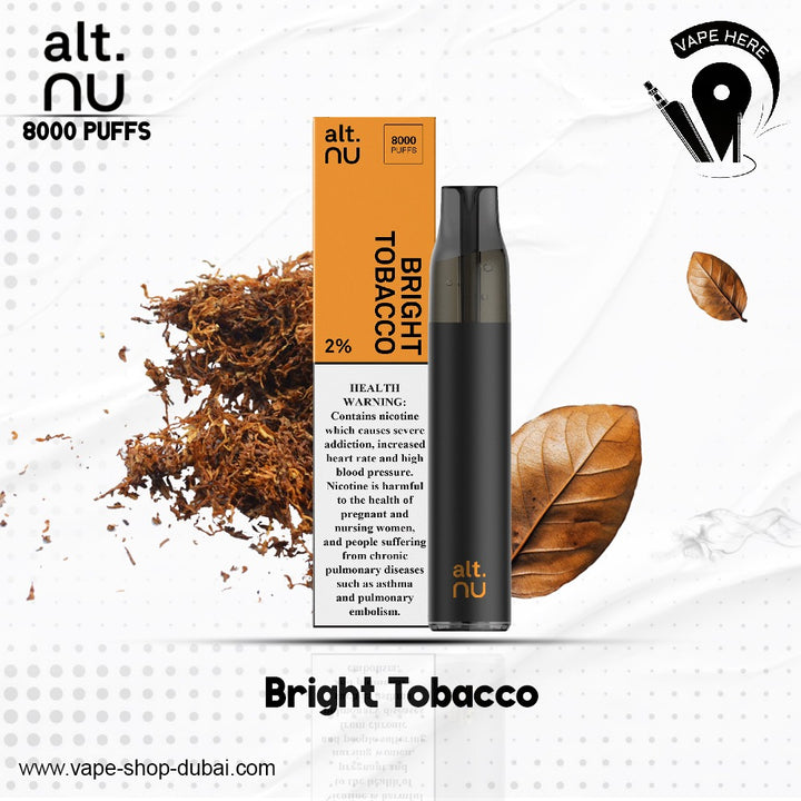 ALT NU 8000 Puffs 20mg Non Rechargeable Disposable Vape | Vape Here Store