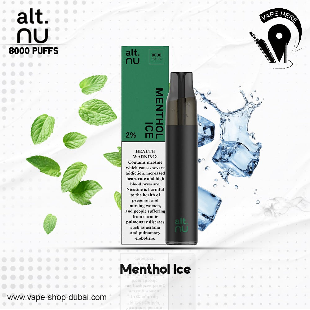 alt. NU 7 8000 Puffs 20mg Disposable Vape Menthol Ice UAE  Ras Al Khaimah 