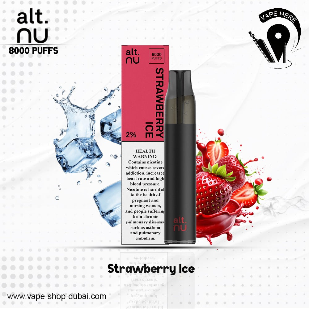 alt. NU 7 8000 Puffs 20mg Disposable Vape Strawberry Ice UAE Al Ain