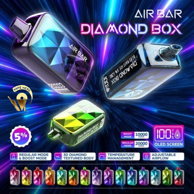 Air Bar Ultra 5000 & Diamond Box 20K Puffs Disposable Vape (2% Nicotine Strength) UAE Abu Dhabi
