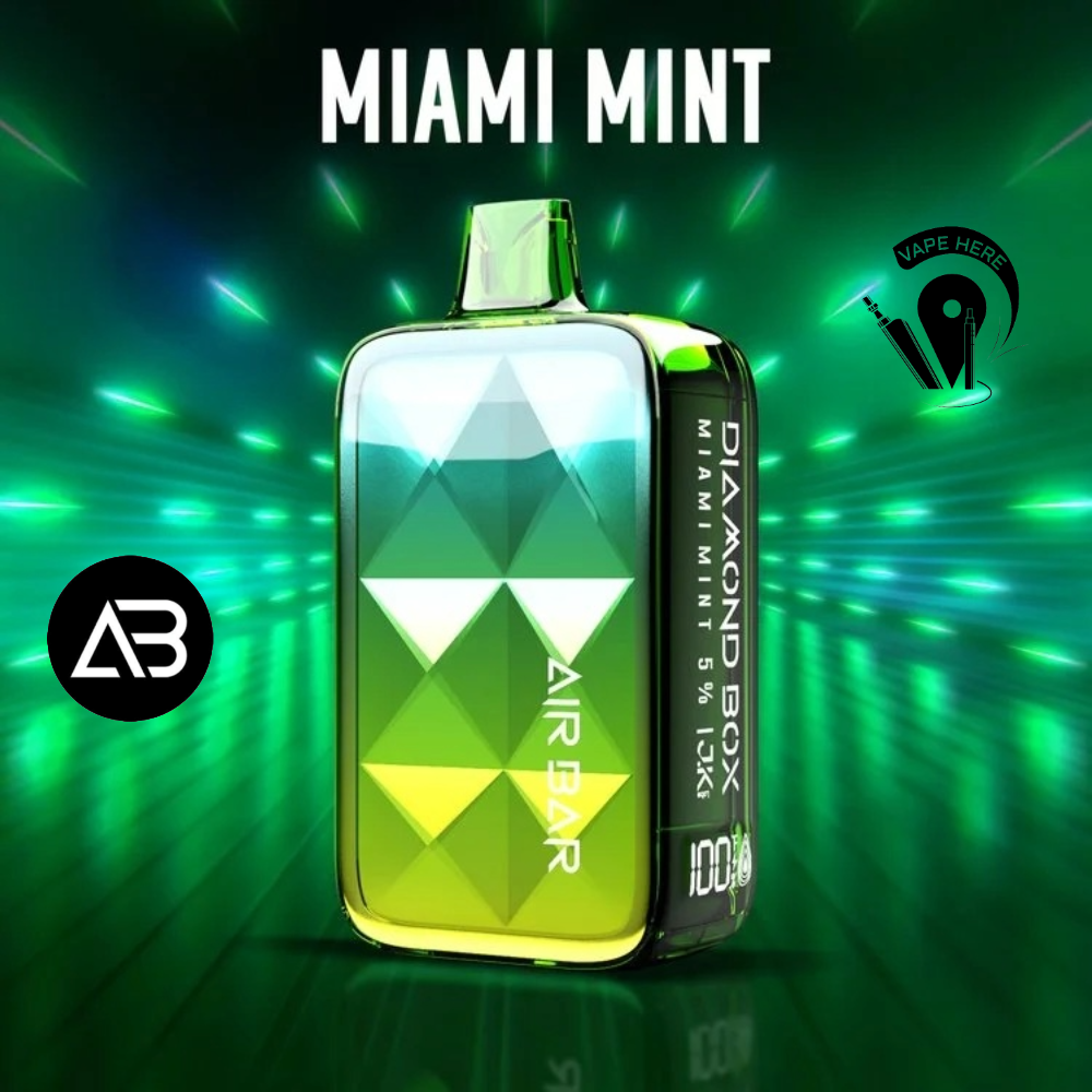 Air Bar Ultra 5000 & Diamond Box 20K Puffs Disposable Vape (2% Nicotine Strength) Miami Mint UAE Al Ain