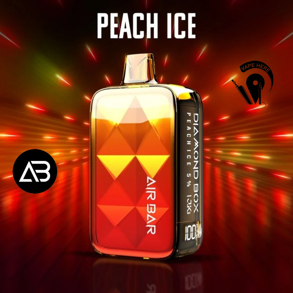 Air Bar Ultra 5000 & Diamond Box 20K Puffs Disposable Vape (2% Nicotine Strength) Peach Ice UAE Sharjah 