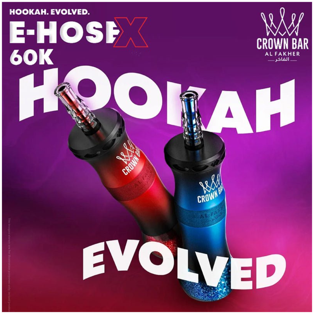 Al Fakher Crown Bar E-Hose X 60K  Disposable Vape UAE Dubai 