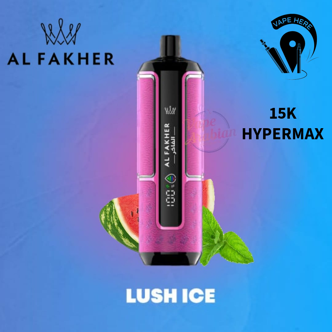 Al Fakher Crown Bar Hypermax 15000 Puffs 6mg  Disposable Vape Lush Ice UAE Ajman