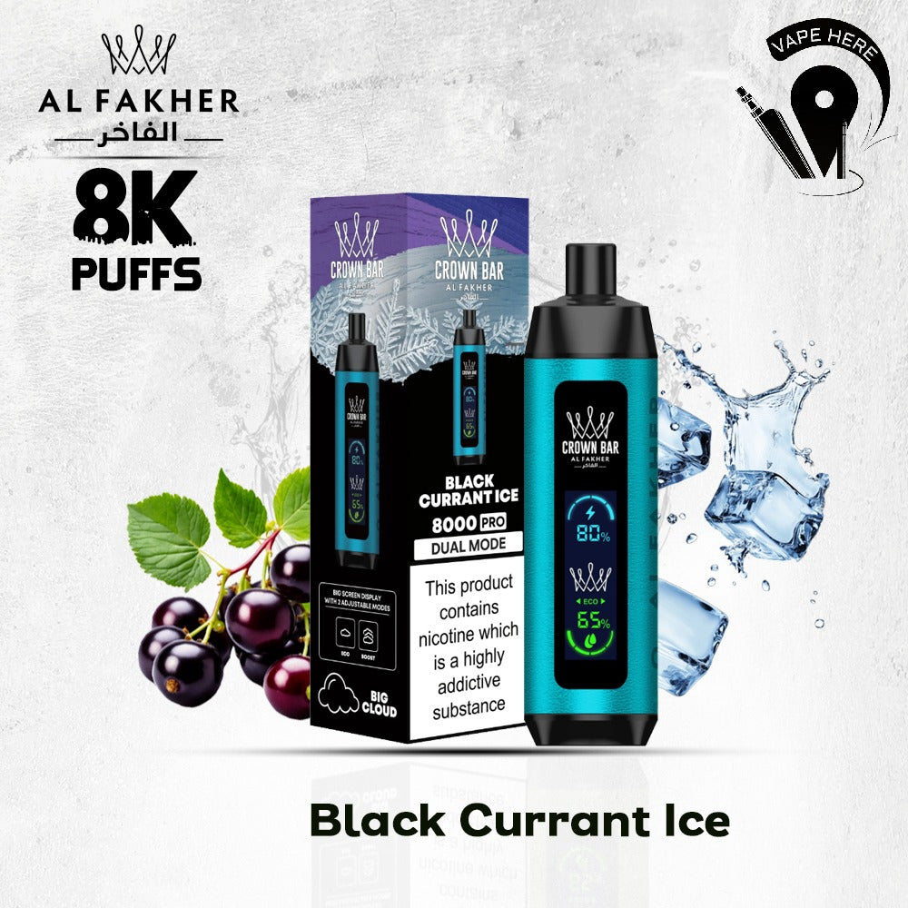 Shop Al Fakher Crown Bar Vape 8000 Puffs | Premium Shisha Vape UAE | Vape Here Store Shop Al Fakher Crown Bar Vape 8000 Puffs | Premium Shisha Vape UAE | Vape Here Store