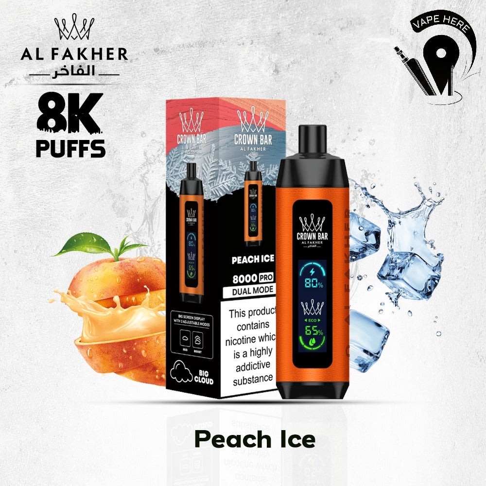Shop Al Fakher Crown Bar Vape 8000 Puffs | Premium Shisha Vape UAE | Vape Here Store Shop Al Fakher Crown Bar Vape 8000 Puffs | Premium Shisha Vape UAE | Vape Here Store