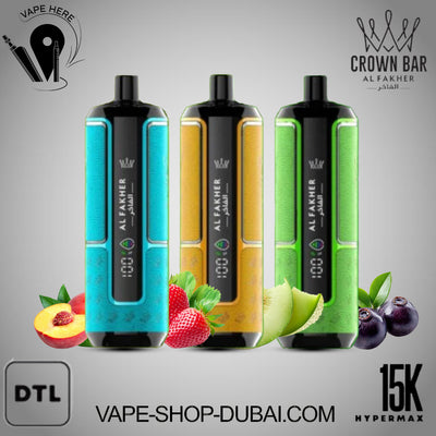 Al Fakher Crown Bar Hypermax 15000 Puffs 6mg  Disposable Vape UAE Dubai 