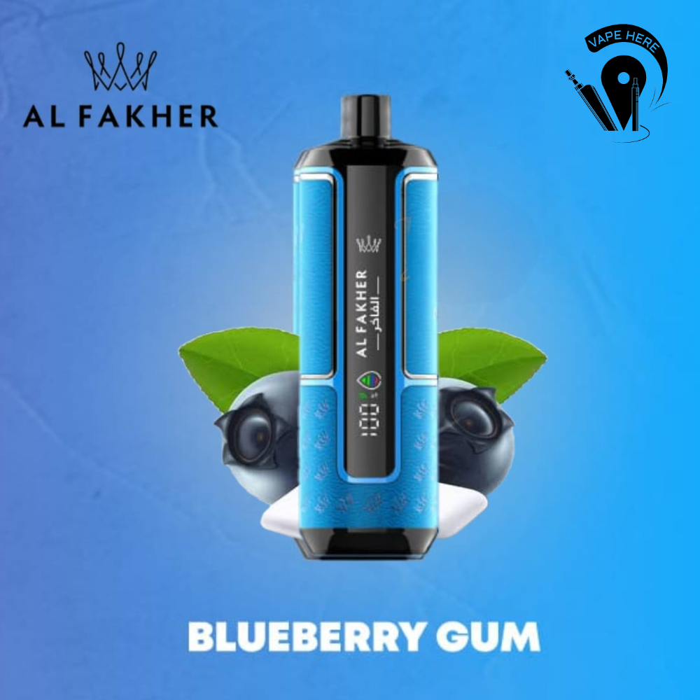 Al Fakher Crown Bar Hypermax 15000 Puffs 6mg  Disposable Vape Blueberry Gum UAE Abu Dhabi