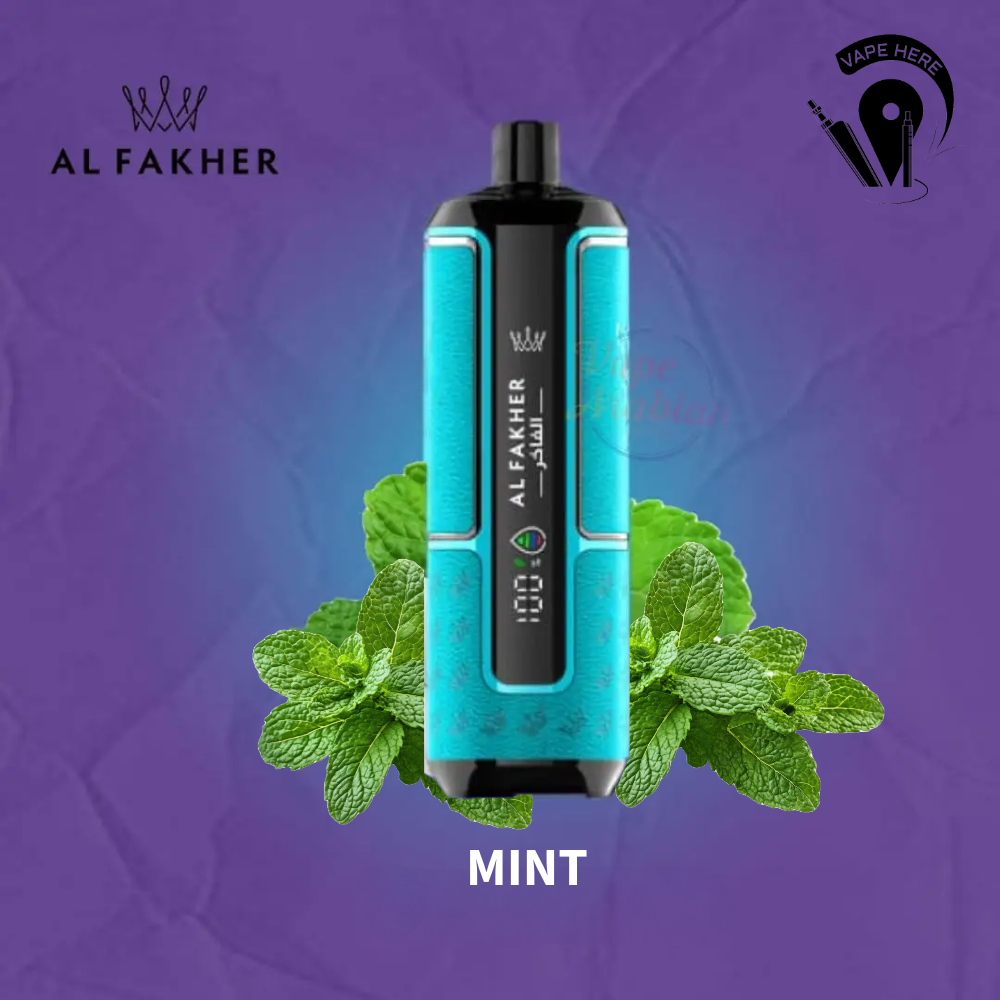 Al Fakher Crown Bar Hypermax 15000 Puffs 6mg  Disposable Vape Mint UAE Dubai
