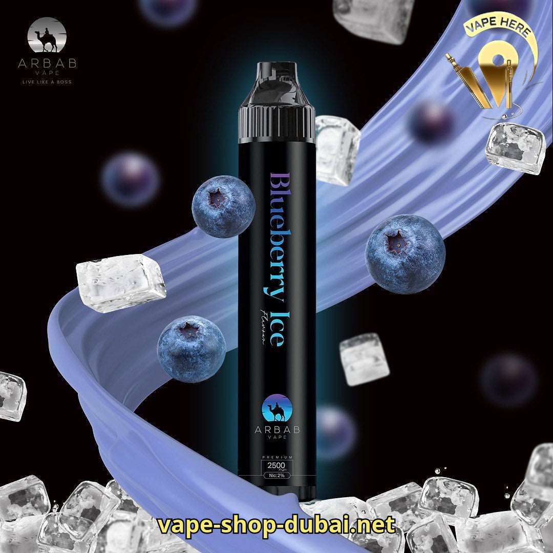 Arbab 2500 Puffs Disposable Vape 20mg Blueberry Ice UAE Al Ain