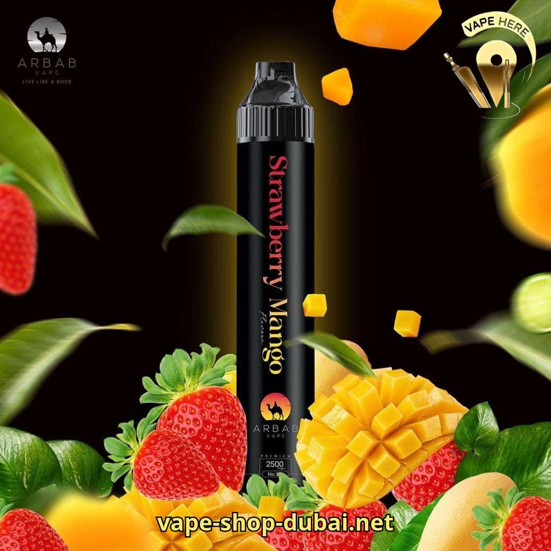 Arbab 2500 Puffs Disposable Vape 20mg Strawberry Mango UAE Abu Dhabi