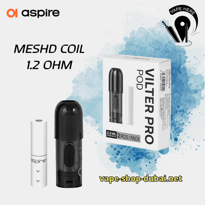 Aspire Vilter Pro Replacement Pod with Drip Tip ( 2pcs/Pack ) UAE Dubai