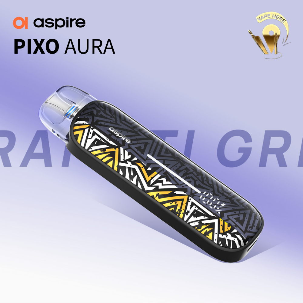 Aspire Pixo Aura Pod Vape Kit 1300mAh Graffiti Grey UAE Ras Al Khaimah
