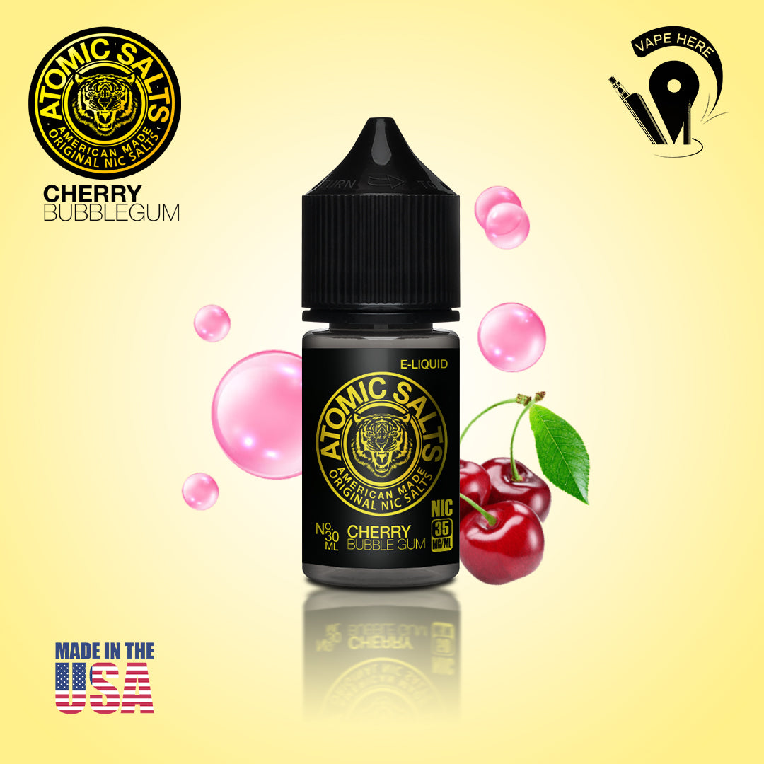 Atomic Cherry Bubble Gum - 30ml SaltNic 35mg UE Al Ain