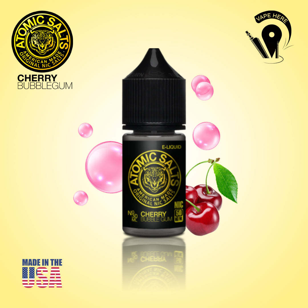 Atomic Cherry Bubble Gum - 30ml SaltNic 50mg UAE Dubai