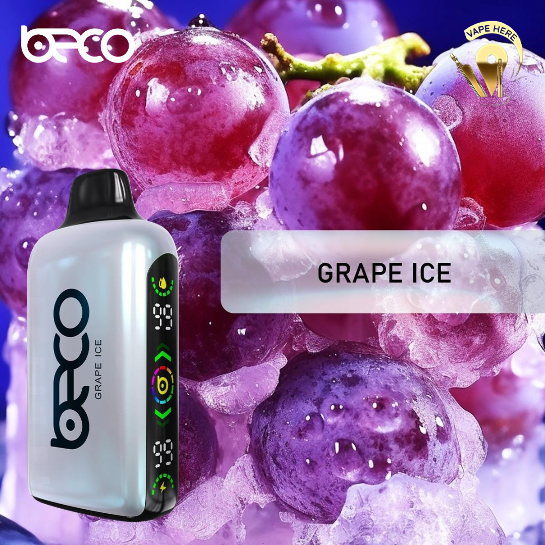 BECO BROCK (50mg) 15000 PUFFS - DISPOSABLE VAPE Grape Ice UAE Al Ain