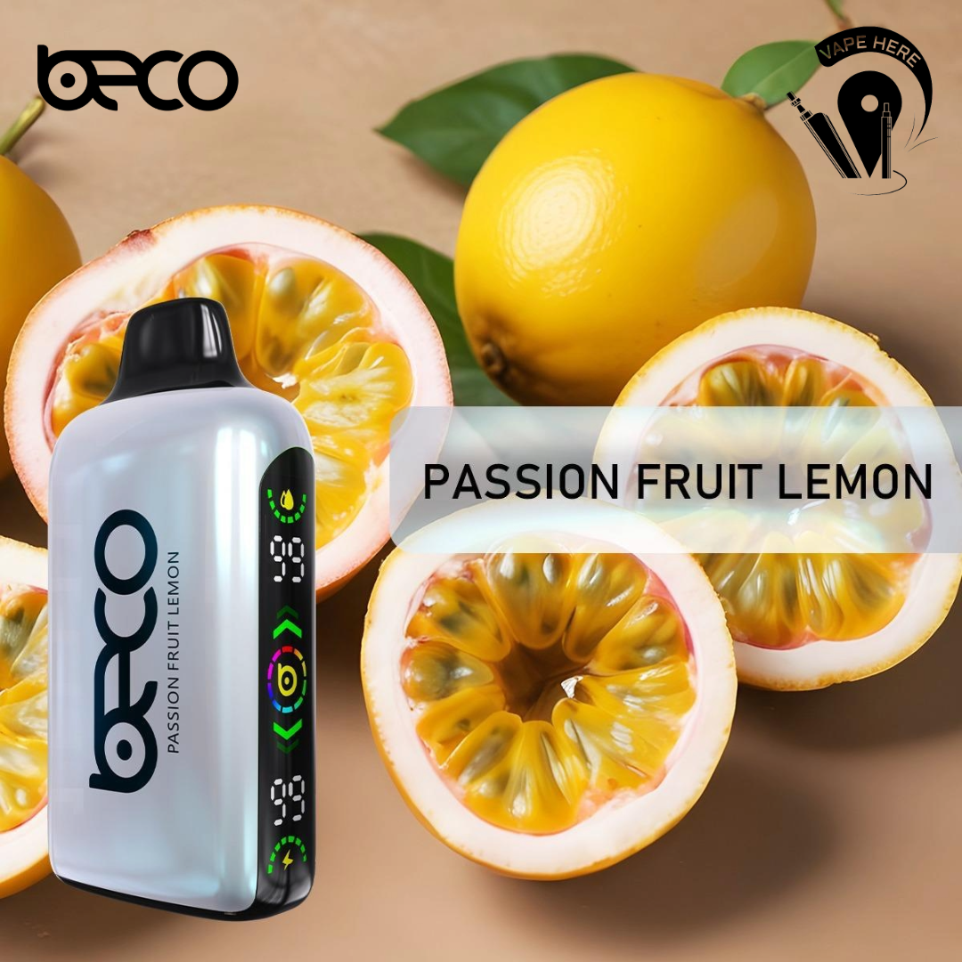 BECO BROCK (50mg) 15000 PUFFS - DISPOSABLE VAPE Passionfruit Lemon UAE Sharjah