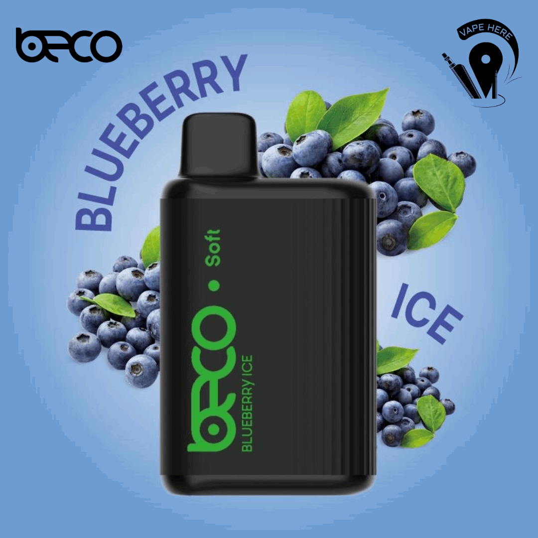 BECO SOFT 6000 Puffs Disposable Vape Blueberry Ice UAE Abu Dhabi