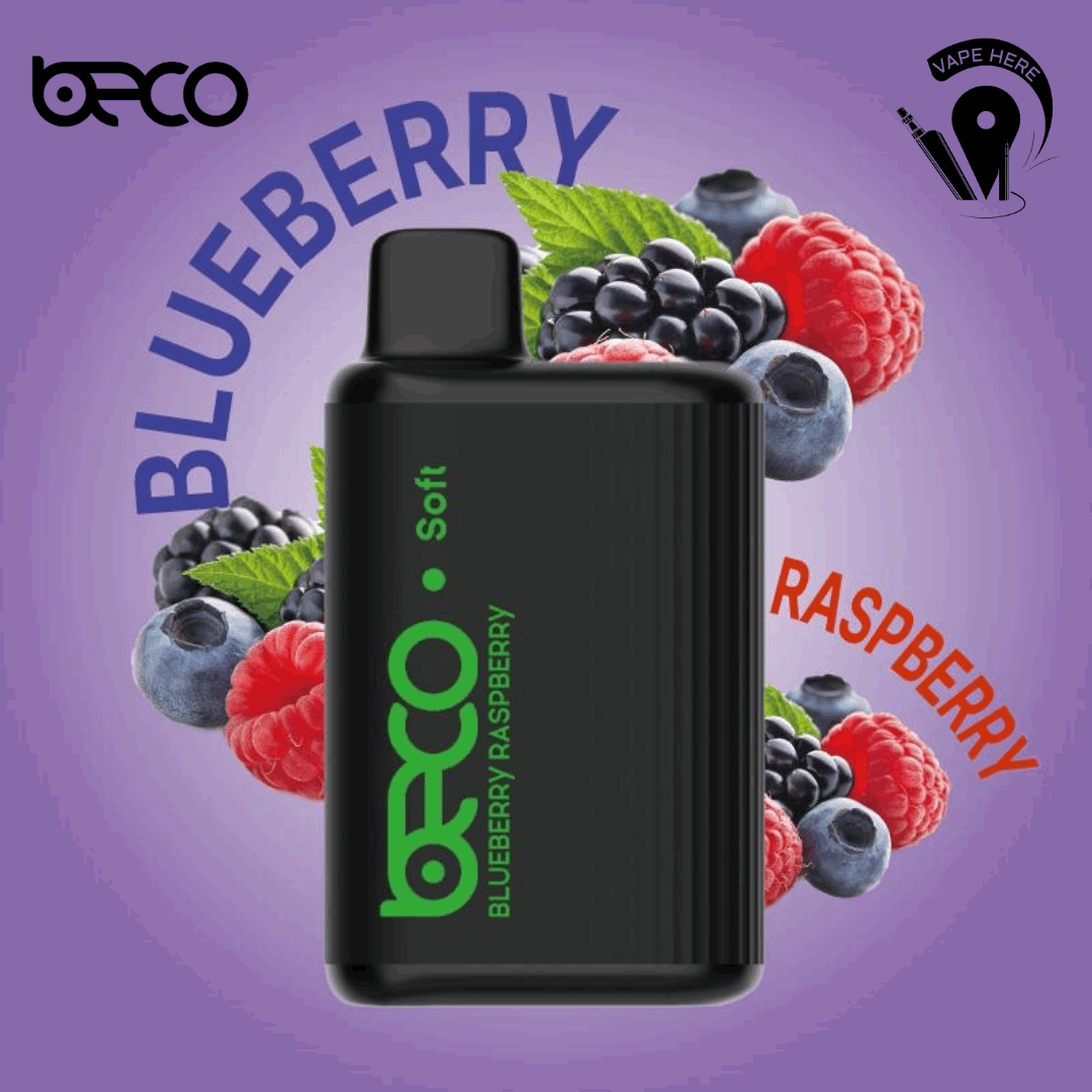 BECO SOFT 6000 Puffs Disposable Vape Blueberry Raspberry UAE Al Ain