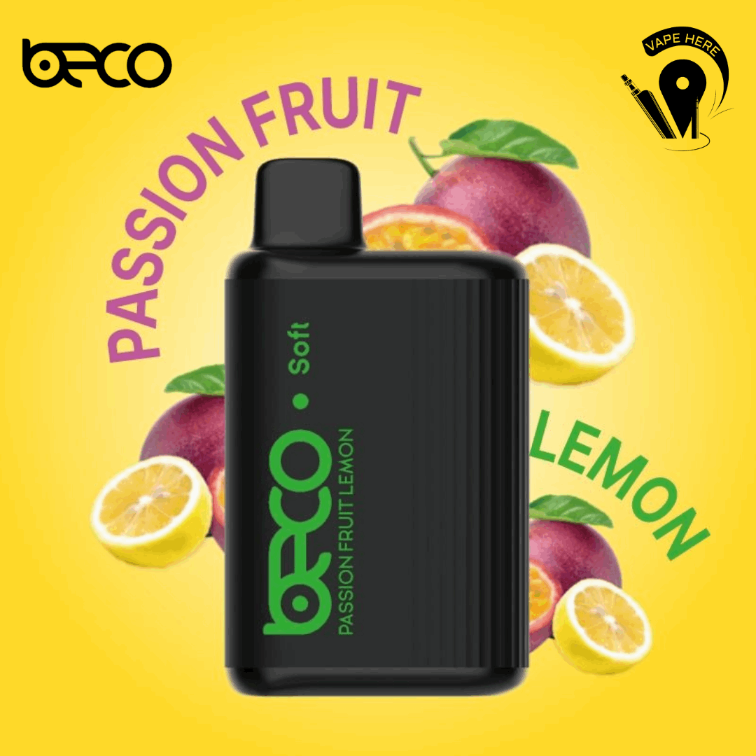 BECO SOFT 6000 Puffs Disposable Vape Passionfruit Lemon UAE Al Ain