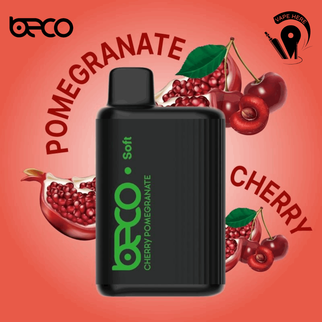 BECO SOFT 6000 Puffs Disposable Vape Cherry Pomegranate UAE Fujairah