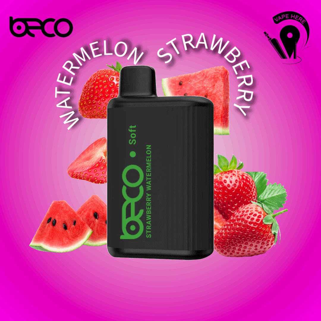 BECO SOFT 6000 Puffs Disposable Vape Strawberry Watermelon UAE Abu Dhabi