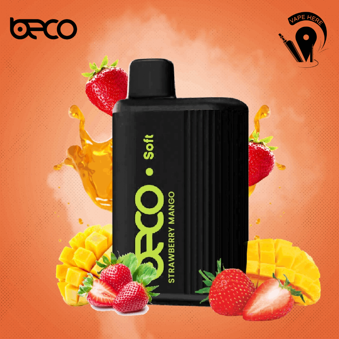 BECO SOFT 6000 Puffs Disposable Vape Strawberry Mango UAE Ajman