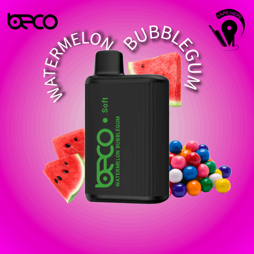 BECO SOFT 6000 Puffs Disposable Vape Watermelon Bubblegum UAE Sharjah