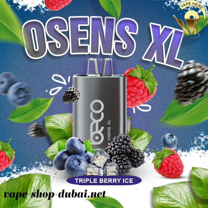 BECO OSENS XL 10000 PUFFS DISPOSABLE VAPE Triple Berry Ice UAEA Abu Dhabi